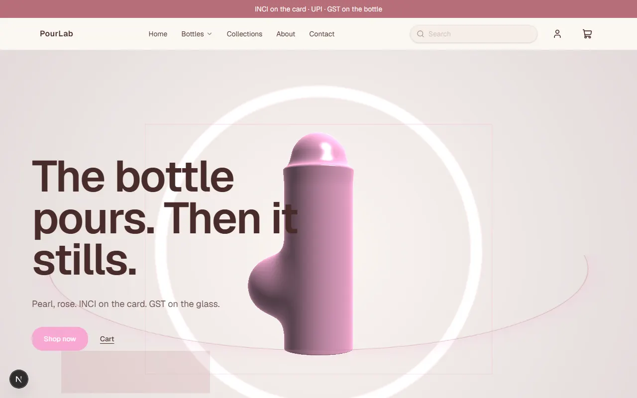 PourLab storefront preview