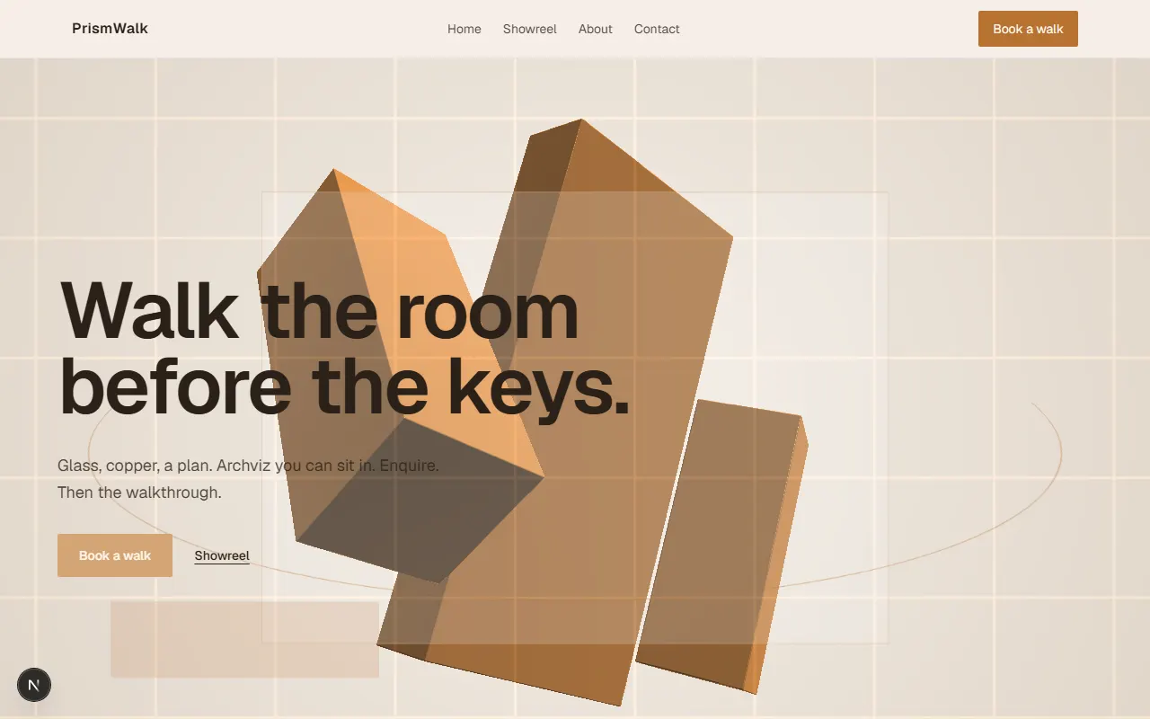 PrismWalk storefront preview